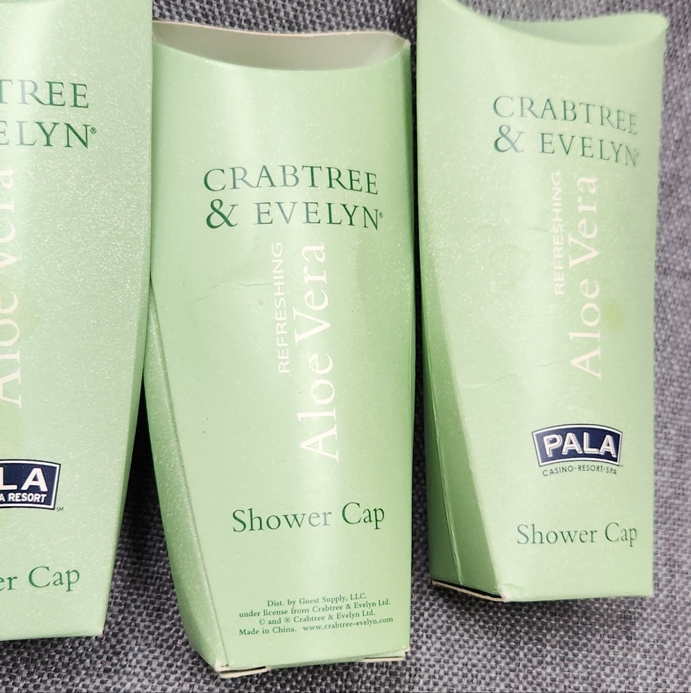 Crabtree and Evelyn La Source & Other Travel Soap and Shower Cap Lot. - Picture 2 of 7